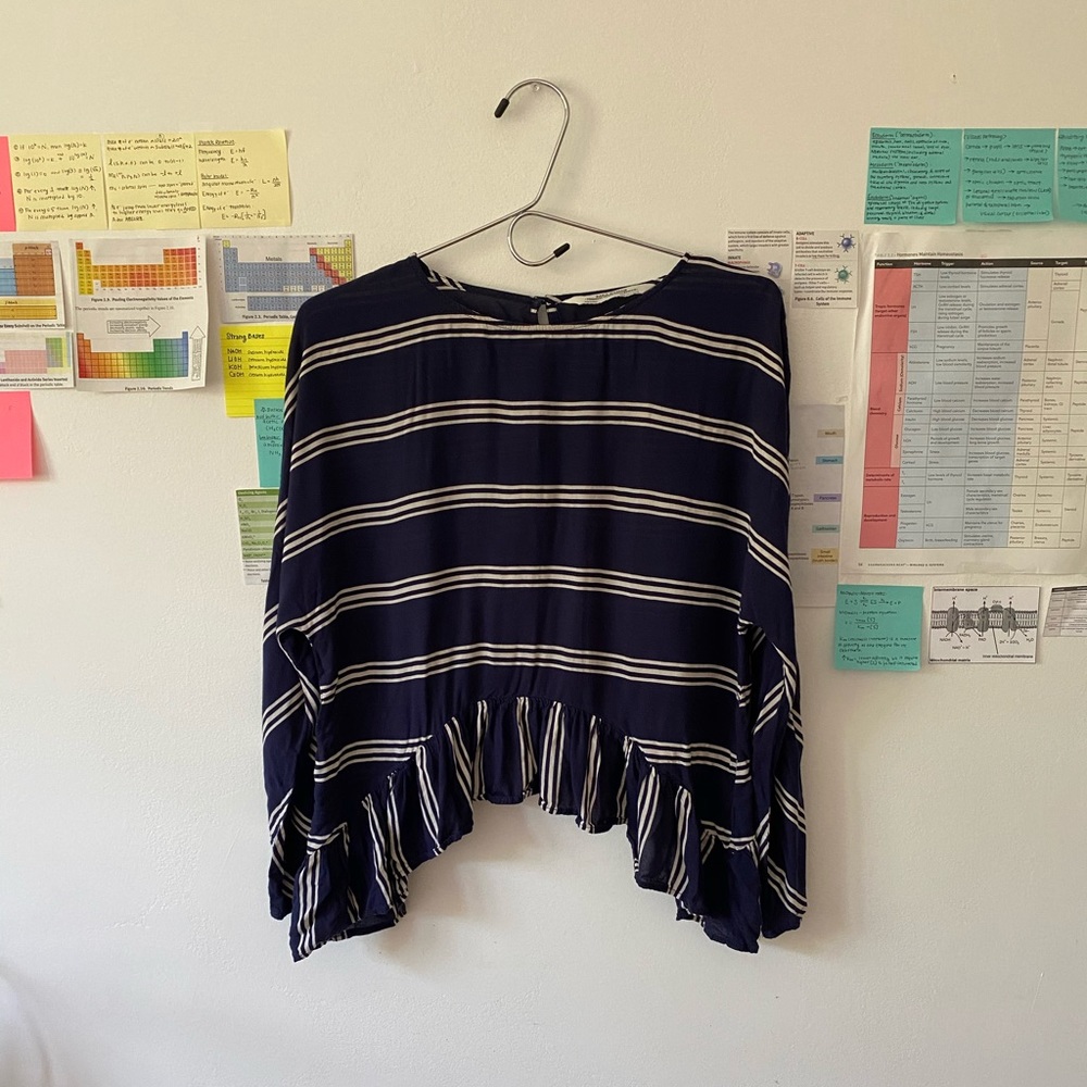 Zara Cropped Blouse Sz S
